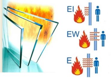 Kính chống cháy gồm 3 loại: E, EW và EI