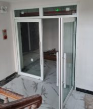 Cửa kính chống cháy 2 cánh bản lề sàn