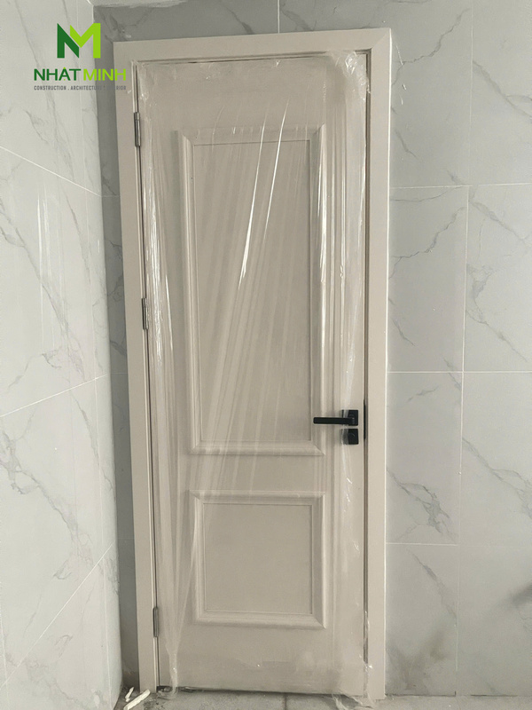 Lắp cửa thép vân gỗ Galaxy & cửa composite HaruHome cho biệt thự Kim Giang, Hà Nội