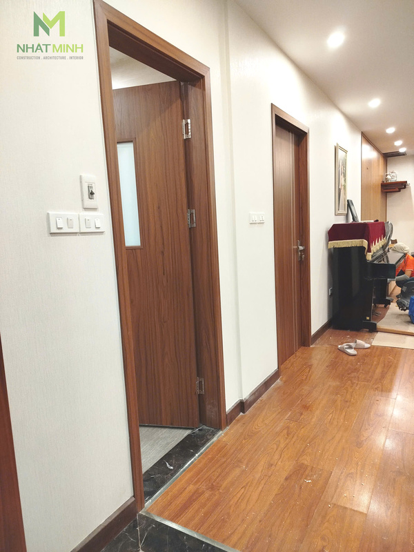Thi công cửa composite HaruHome cho chung cư Goldsilk, Hà Nội