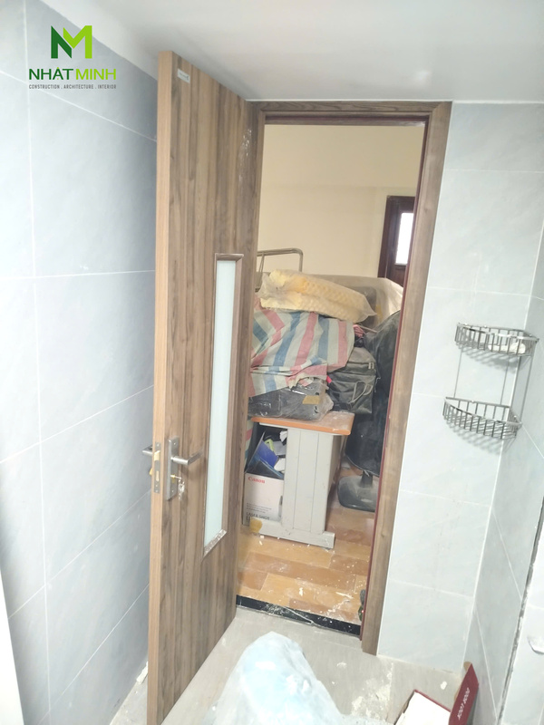 Lắp cửa gỗ nhựa HaruHome cho chung cư mini số 42E, ngõ 91 Tam Khương, Hà Nội