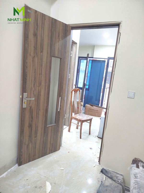 Lắp cửa gỗ nhựa HaruHome cho chung cư mini số 42E, ngõ 91 Tam Khương, Hà Nội