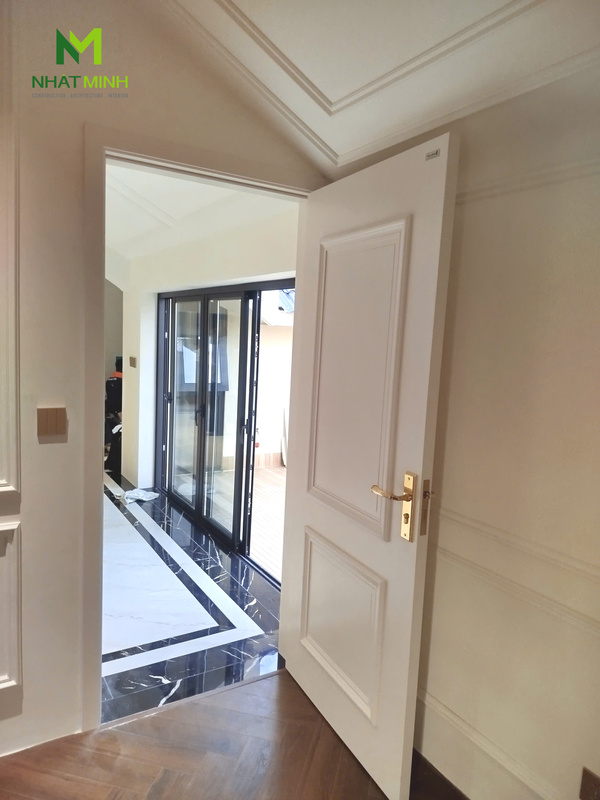Lắp đặt cửa gỗ nhựa HaruHome cho biệt thự C6 Geleximco, Dương Nội, Hà Đông, Hà Nội