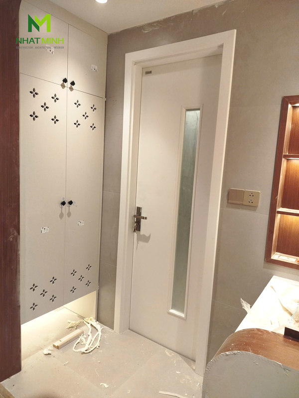 Lắp cửa gỗ nhựa composite HaruHome cho nhà số 7. ngách 6/9 Vĩnh Phúc, Ba Đình, Hà Nội