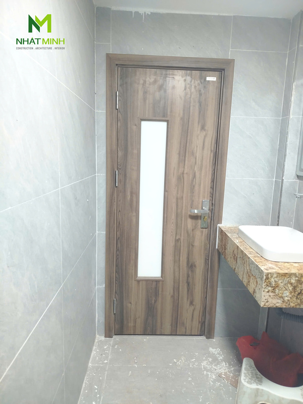 Lắp cửa gỗ nhựa HaruHome cho chung cư mini số 42E, ngõ 91 Tam Khương, Hà Nội