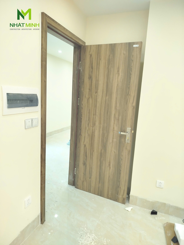 Lắp cửa gỗ nhựa HaruHome cho chung cư mini số 42E, ngõ 91 Tam Khương, Hà Nội