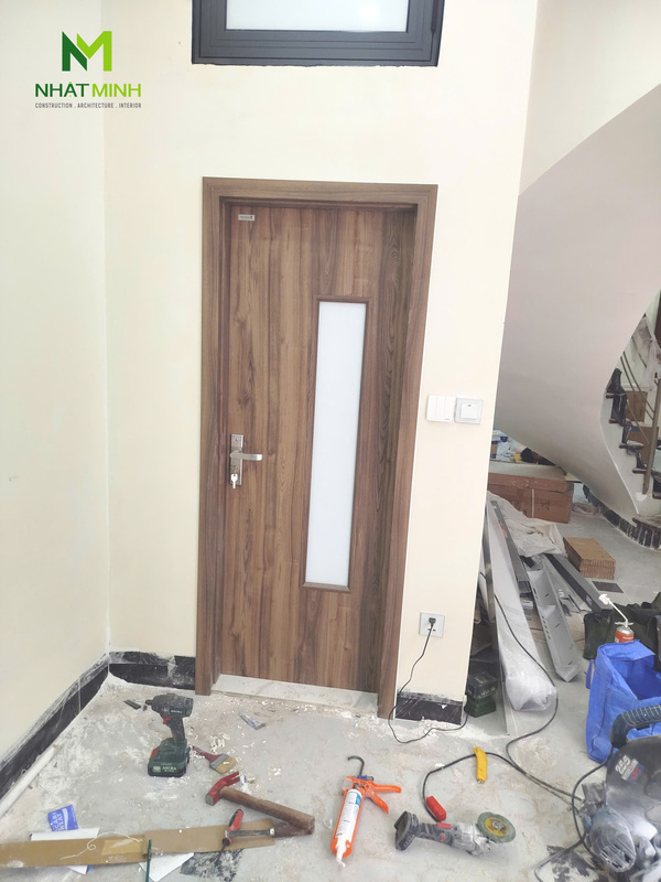 Lắp cửa gỗ nhựa HaruHome cho chung cư mini số 42E, ngõ 91 Tam Khương, Hà Nội