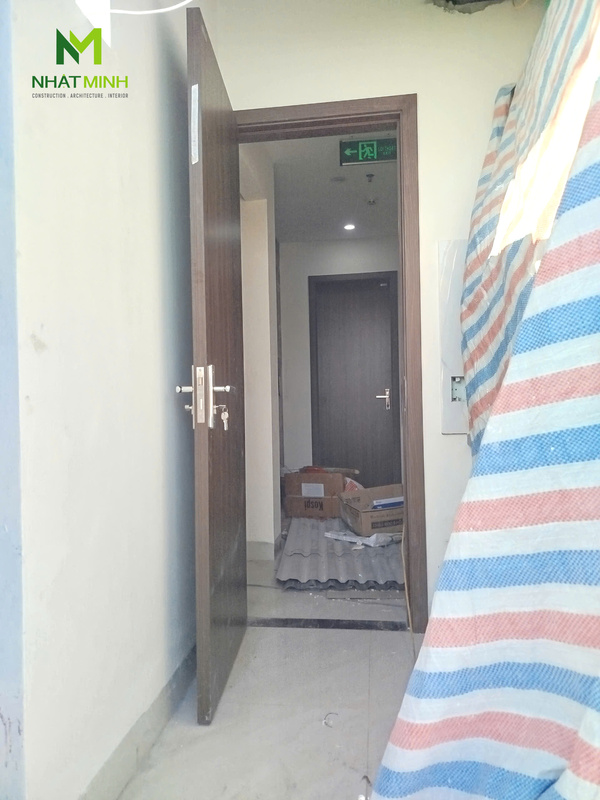 Lắp cửa gỗ nhựa HaruHome cho công trình nhà phố Mỹ Đình, Hà Nội