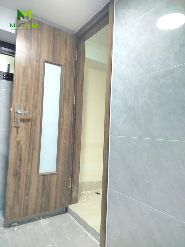 Lắp cửa gỗ nhựa HaruHome cho chung cư mini số 42E, ngõ 91 Tam Khương, Hà Nội