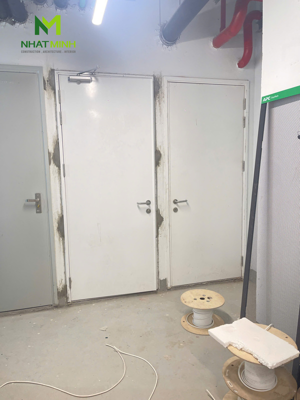 Lắp cửa thép chống cháy EI60 Galaxy tòa nhà Trần Nguyên Hãn Complex