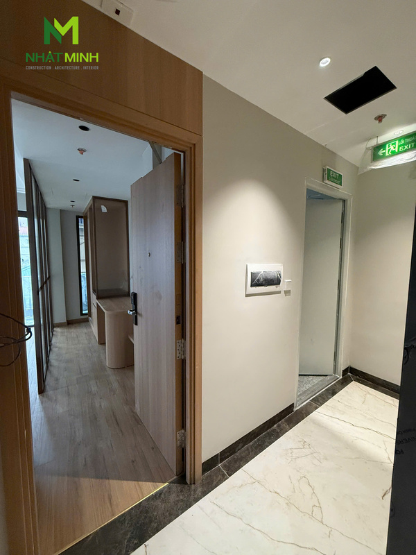 Lắp cửa gỗ chống cháy EI60 cho khách sạn Hồng Ngọc, Hà Nội