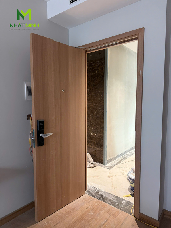 Lắp cửa gỗ chống cháy EI60 cho khách sạn Hồng Ngọc, Hà Nội