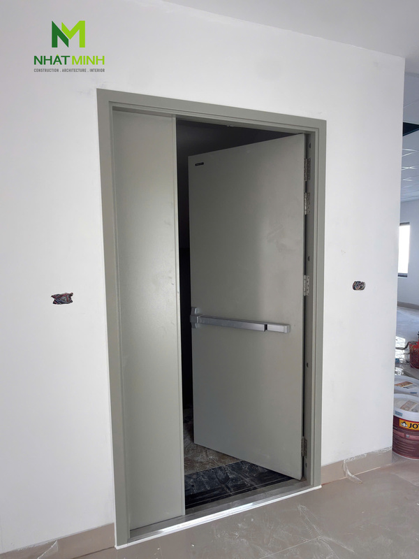 Lắp cửa thép chống cháy EI60 Galaxy cho tòa nhà văn phòng tại KĐT Văn Khê, Hà Nội
