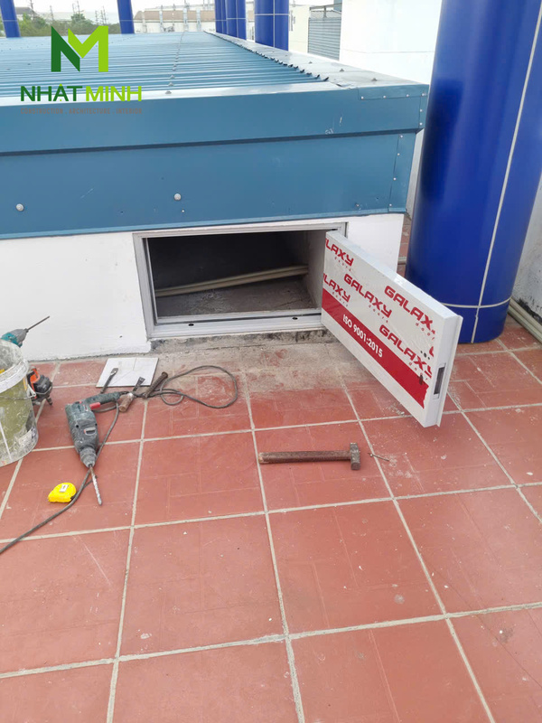 Lắp cửa thép chống cháy EI90 Nhà máy sữa Vinamilk, KCN Tiên Du, Bắc Ninh