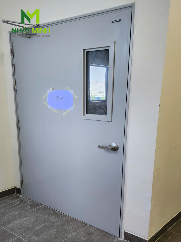 Lắp cửa thép chống cháy EI90 Galaxy cho nhà xưởng tại KCN Đức Hòa 1, tỉnh Tây Ninh
