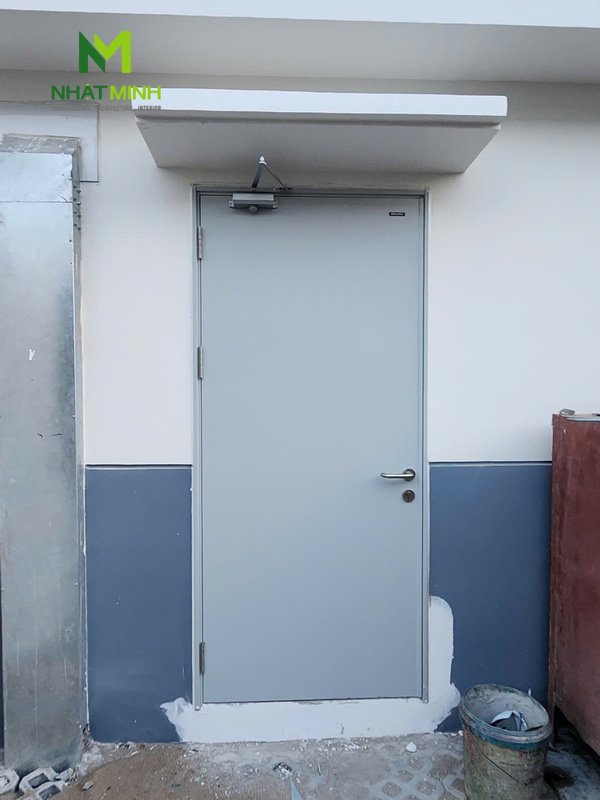 Lắp cửa thép chống cháy EI90 Galaxy cho nhà xưởng tại KCN Đức Hòa 1, tỉnh Tây Ninh