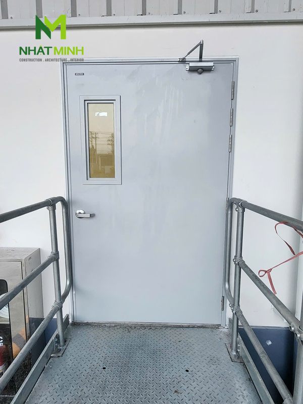 Lắp cửa thép chống cháy EI90 Galaxy cho nhà xưởng tại KCN Đức Hòa 1, tỉnh Tây Ninh