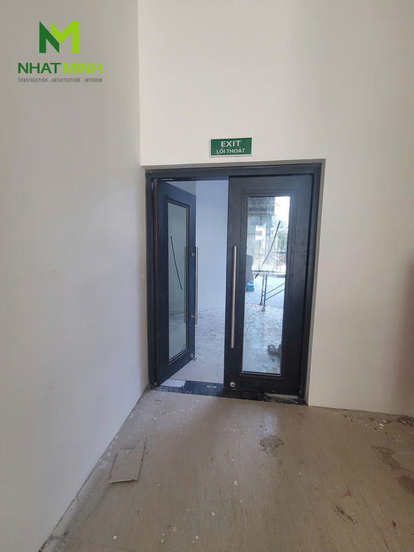 Lắp cửa và vách kính chống cháy EI60 Galaxy cho chung cư Hesco, Hà Nội