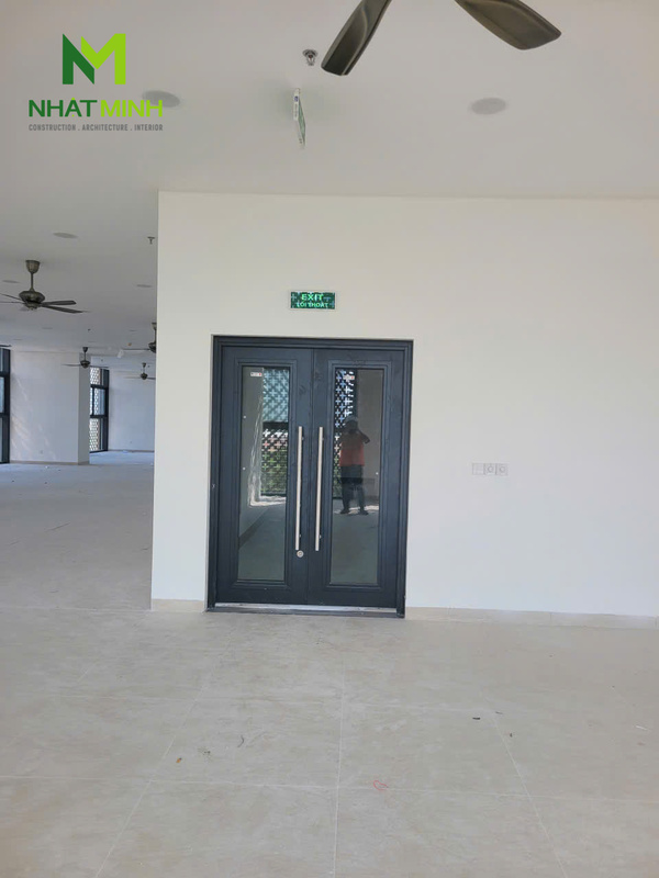 Lắp cửa và vách kính chống cháy EI60 Galaxy cho chung cư Hesco, Hà Nội
