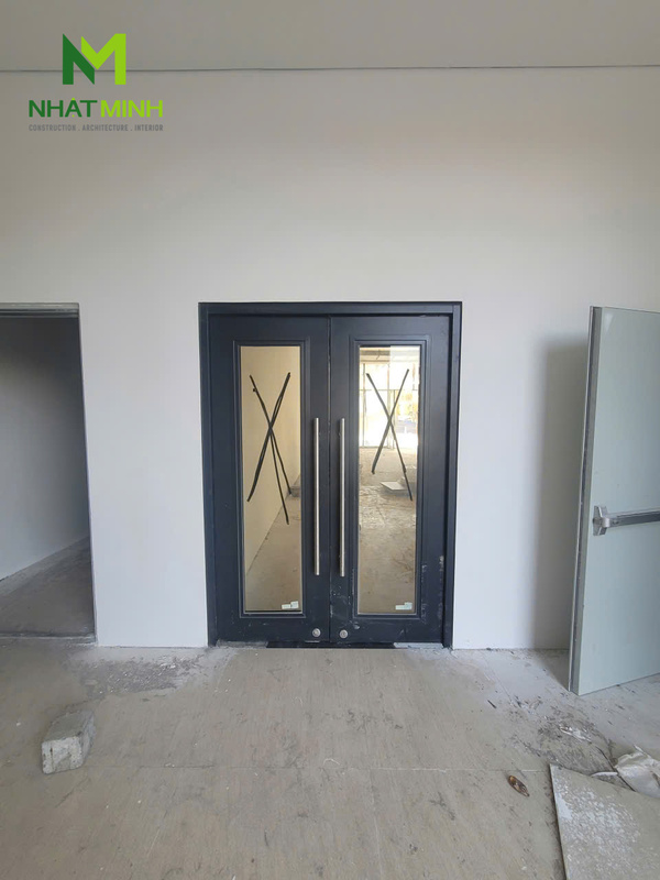 Lắp cửa và vách kính chống cháy EI60 Galaxy cho chung cư Hesco, Hà Nội