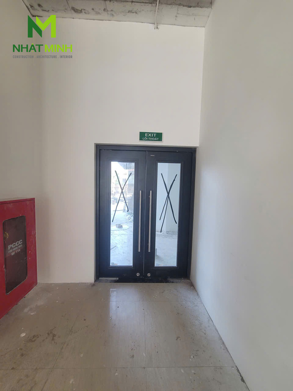 Lắp cửa và vách kính chống cháy EI60 Galaxy cho chung cư Hesco, Hà Nội