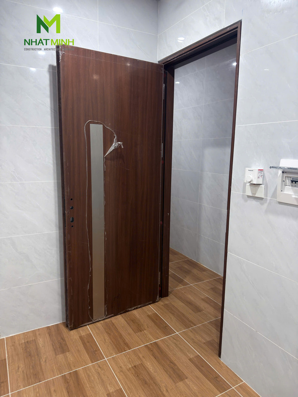 Lắp cửa thép vân gỗ Galaxy cho chung cư mini số 234 đường Mỹ Đình, Hà Nội