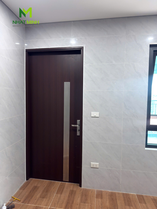 Lắp cửa thép vân gỗ Galaxy cho chung cư mini số 234 đường Mỹ Đình, Hà Nội