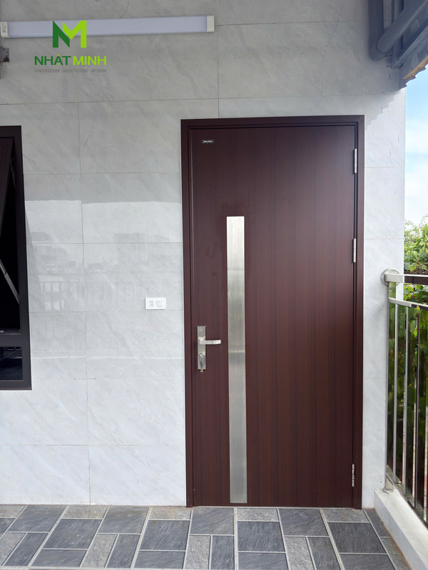 Lắp cửa thép vân gỗ Galaxy cho chung cư mini số 234 đường Mỹ Đình, Hà Nội
