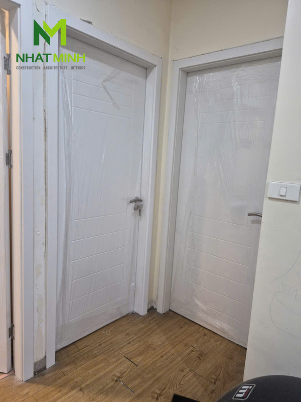 Lắp cửa nhựa composite HaruHome chung cư Goldsilk Hà Nội