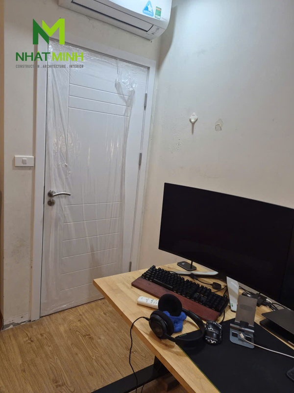 Lắp cửa nhựa composite HaruHome chung cư Goldsilk Hà Nội