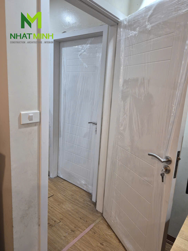 Lắp cửa nhựa composite HaruHome chung cư Goldsilk Hà Nội