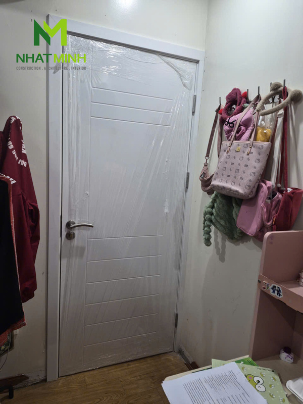 Lắp cửa nhựa composite HaruHome chung cư Goldsilk Hà Nội