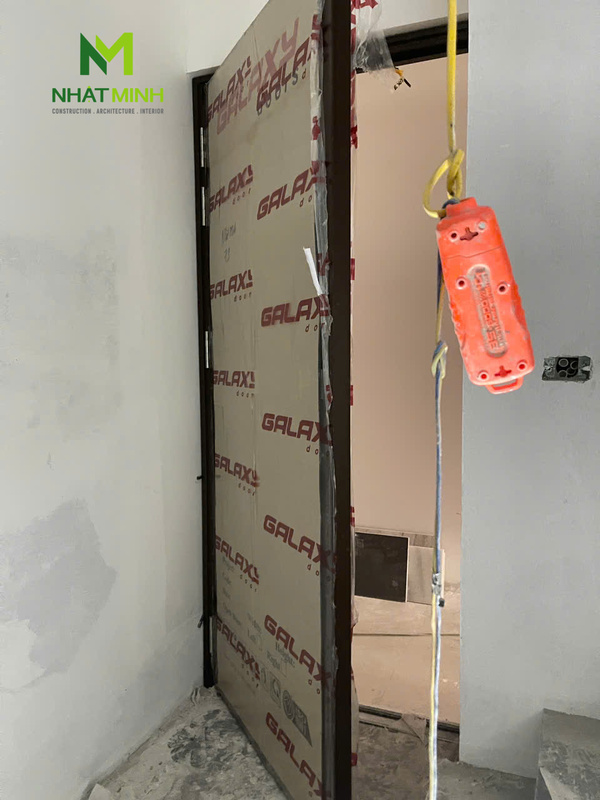 Lắp cửa thép chống cháy EI60 Galaxy cho công trình số 3, ngõ 6B đường Thành Công, Giảng Võ, Ba Đình, Hà Nội