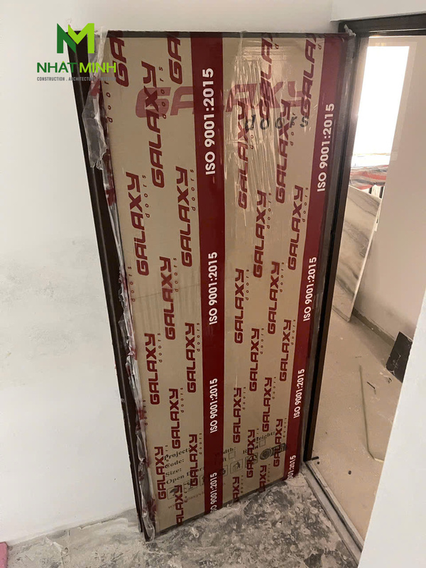 Lắp cửa thép chống cháy EI60 Galaxy cho công trình số 3, ngõ 6B đường Thành Công, Giảng Võ, Ba Đình, Hà Nội